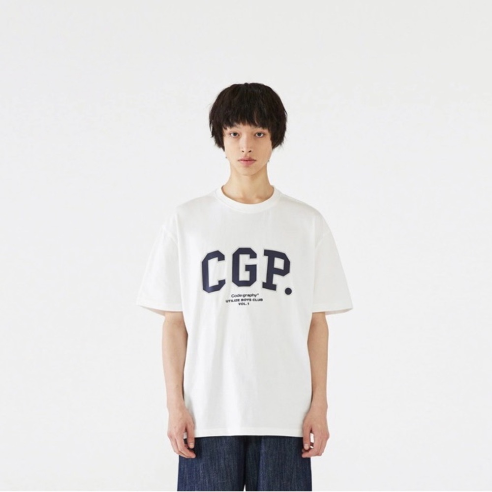 CGP (Korean brand - Musinsa) Codegraphy Arch Logo White T Shirt Unisex M